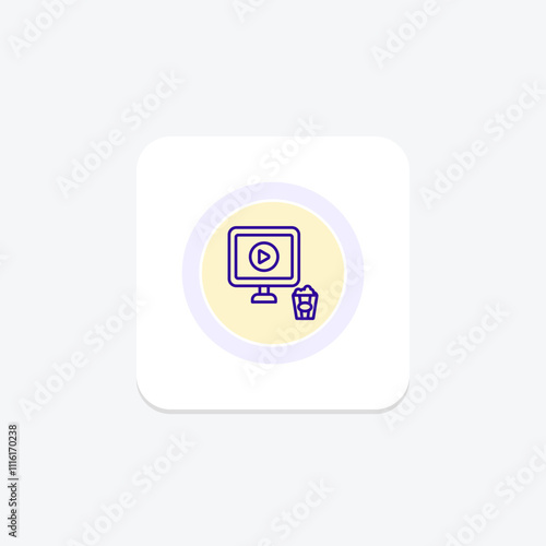 Entertainment color circle icon , vector, pixel perfect, illustrator file