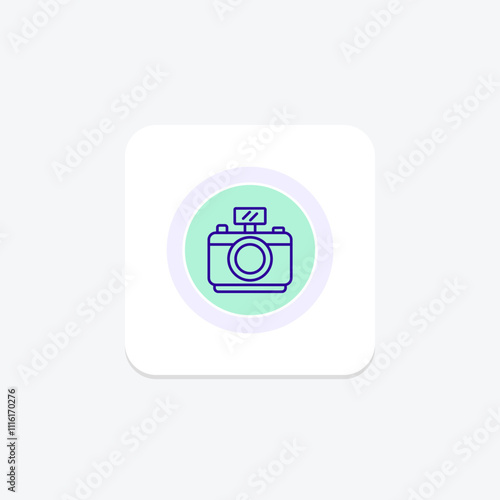 Photography color circle icon , vector, pixel perfect, illustrator file