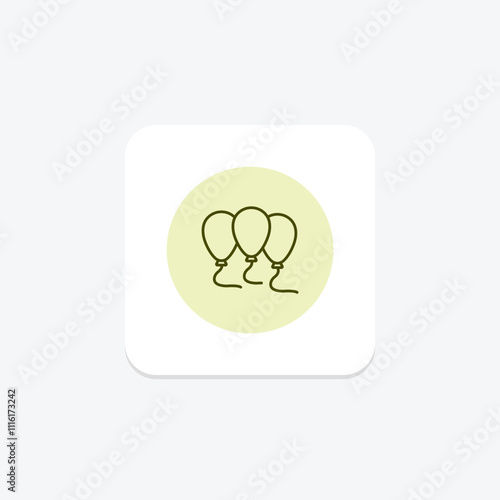 Balloons pentaglow , vector, pixel perfect, illustrator file photo