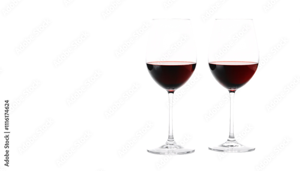 Wine glasses isolated on transparent background Wine glasses isolated on transparent background