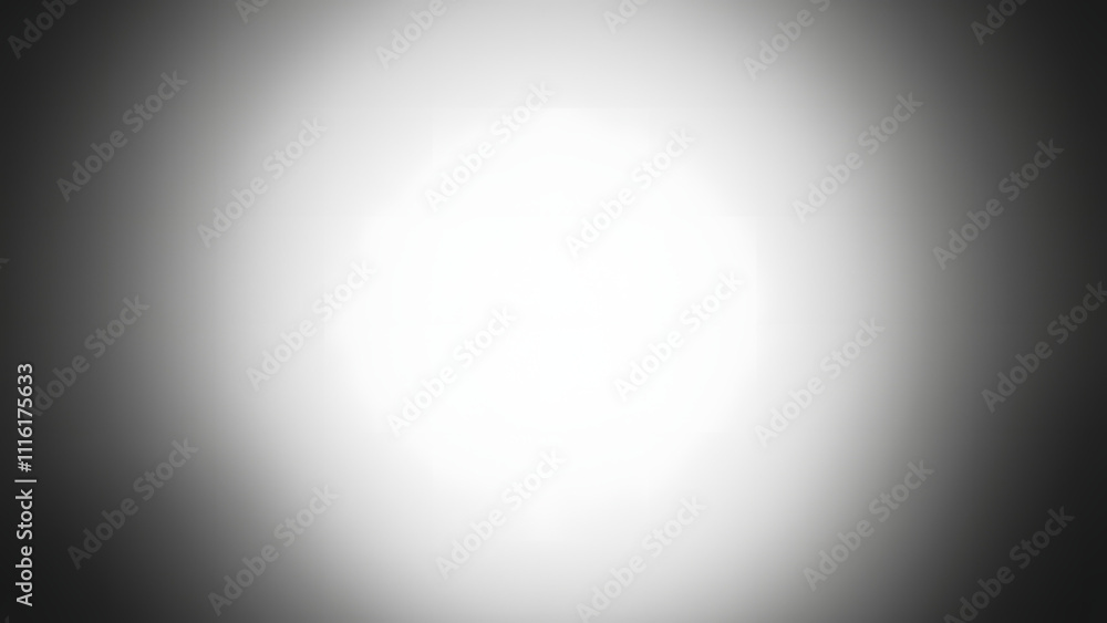 Radial monochrome gradient transitioning from white center to dark gray edges, with faint glowing Radial monochrome gradient transitioning from white center to dark gray edges, with faint glowing