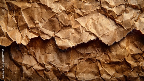 Old Brown Recycled Cardboard Kraft Paper Texture