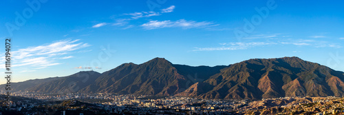 Panoramic view of the Ávila hill in Caracas	
