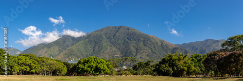 Panoramic view of the Ávila hill in Caracas	
