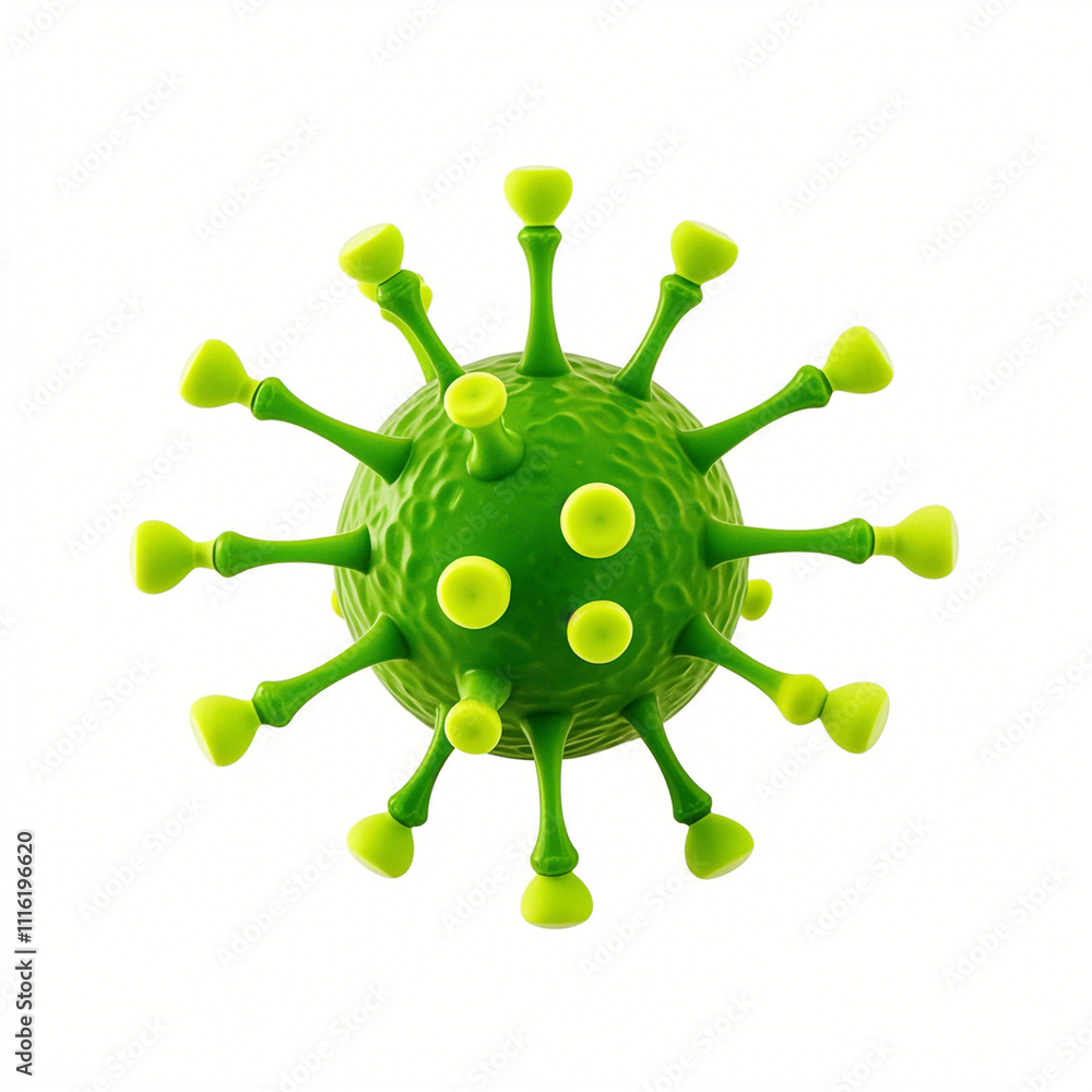 Fototapeta premium Virus isolated on white background