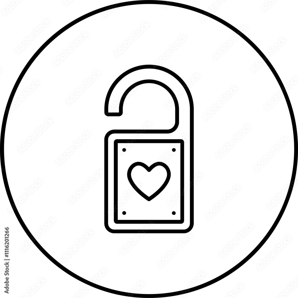 Door Knob Sign Icon Door Knob Sign Icon