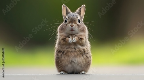 rabbit on a solid background.