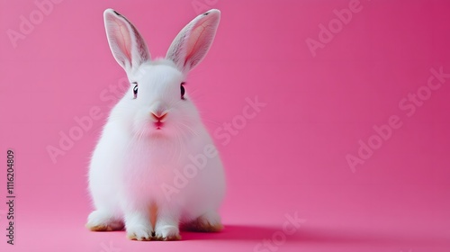 rabbit on a solid background.