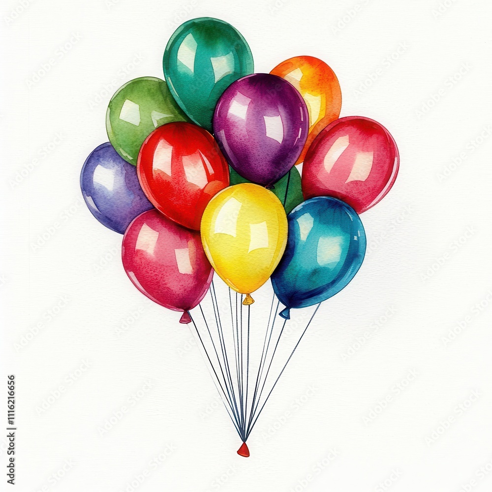 A vibrant collection of colorful balloons floating cheerfully in the air. A vibrant collection of colorful balloons floating cheerfully in the air.