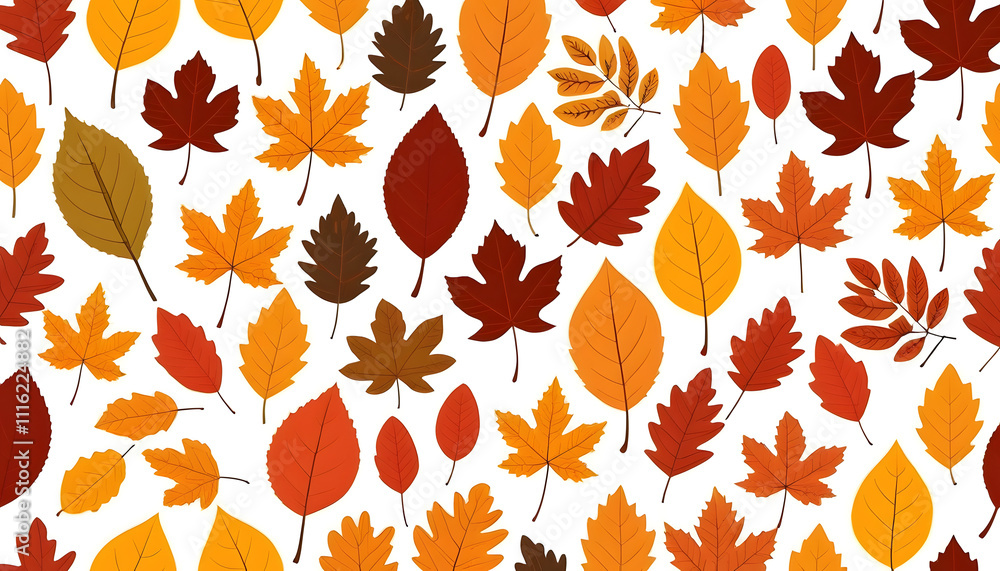 Obraz premium Autumn leaf pattern
