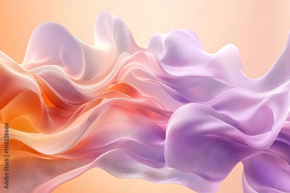 Obraz premium Whispering Peach Hues