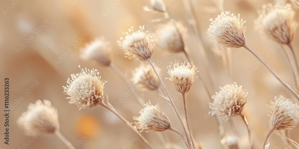 Dry inflorescences showcase Cirsium vulgare in a natural autumn background filled with soft beige tones. This macro close up of Cirsium vulgare captures its intricate details beautifully. Dry inflorescences showcase Cirsium vulgare in a natural autumn background filled with soft beige tones. This macro close up of Cirsium vulgare captures its intricate details beautifully.