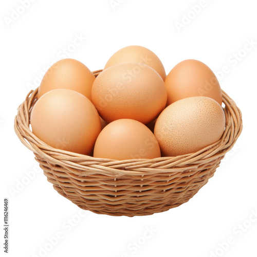 Wallpaper Mural Photo of an egg basket, isolated on a transparent background. Torontodigital.ca