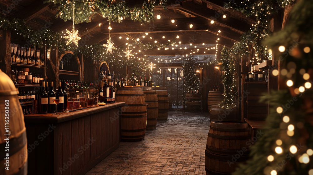 A cozy winter-themed restaurant with patrons enjoying a candlelit dinner, surrounded by rustic décor and a warm fireplace in the corner. A cozy winter-themed restaurant with patrons enjoying a candlelit dinner, surrounded by rustic décor and a warm fireplace in the corner.