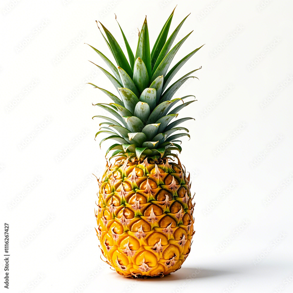 Fototapeta premium Pineapple fruit isolated on white background