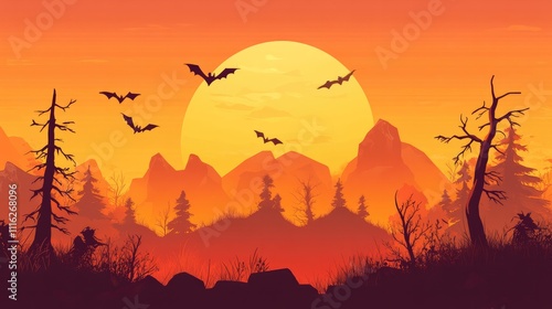 Halloween background in digital art style --chaos 20 --ar 16:9 --v 6.1 Job ID: 14869c06-e383-4399-89e1-e75aff44f447