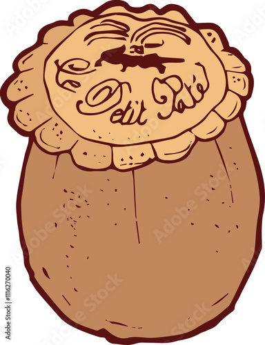 Gastronomic speciality from the southern French town of Nîmes called the “petit paté nîmois”.