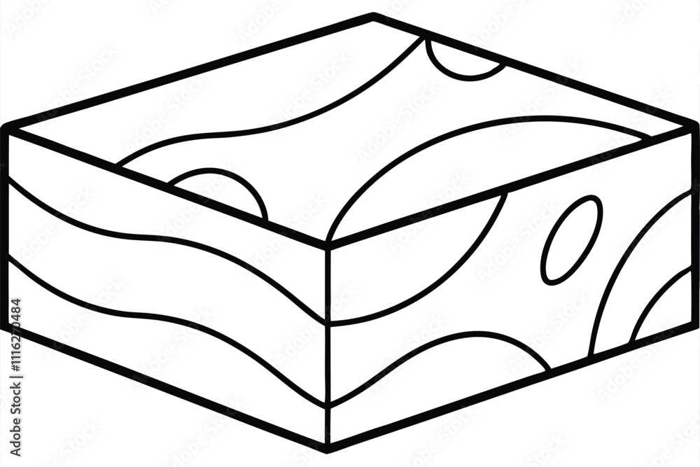 Pattern box line art vector illustration Pattern box line art vector illustration