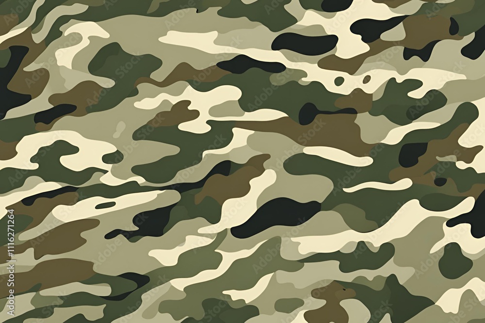 Fototapeta premium Camouflage fabric texture background