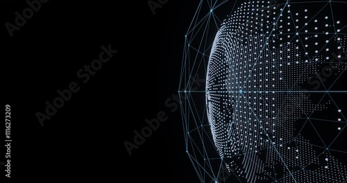 Exploration of abstract geometries illuminating the digital cosmos in a mesmerizing dance of lights and patterns