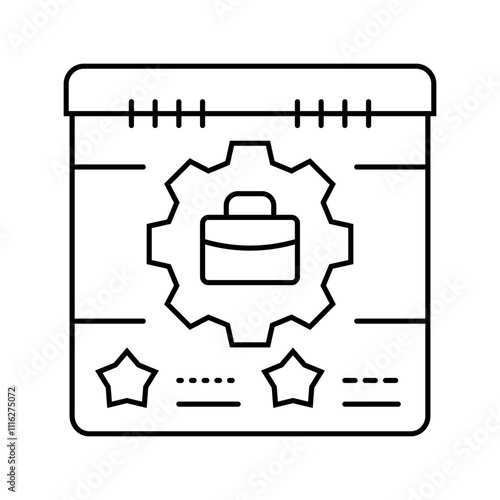 business continuity process line icon vector. business continuity process sign. isolated contour symbol black illustration