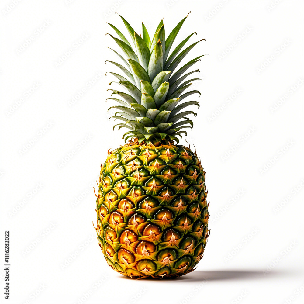 Fototapeta premium Pineapple fruit isolated on white background