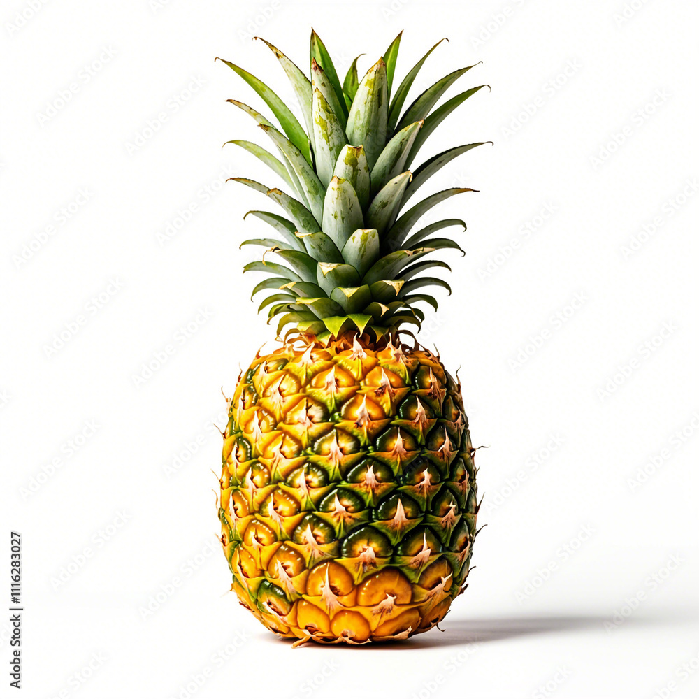 Fototapeta premium Pineapple fruit isolated on white background