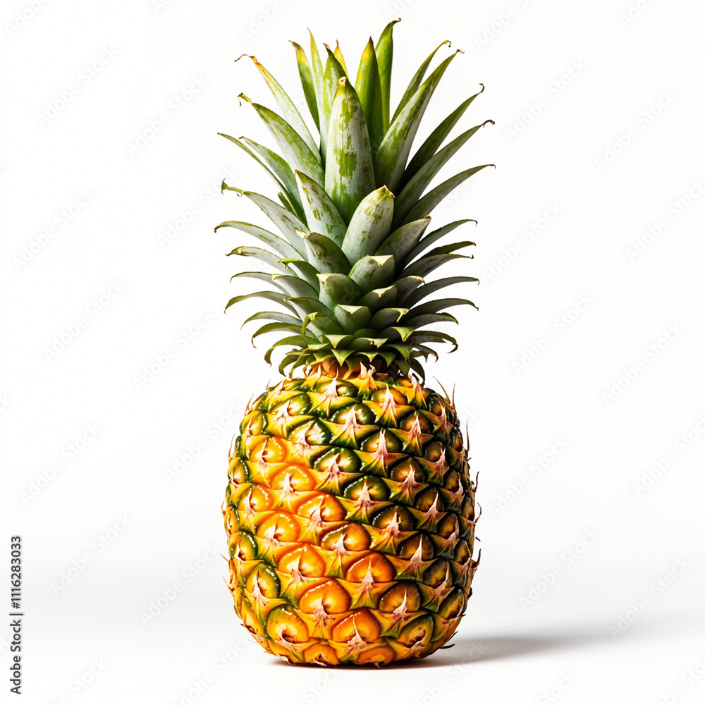 Fototapeta premium Pineapple fruit isolated on white background
