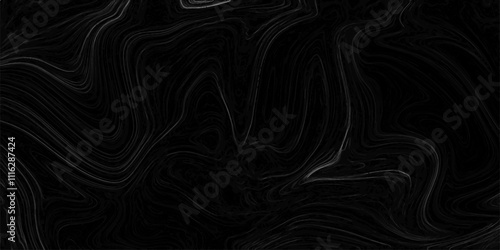 Abstract background with black white marble oil ink liquid swirl texture.  Luxurious shiny cloth background or pattern. liquid wave or wavy folds of silk texture material or shiny soft smooth luxuriou