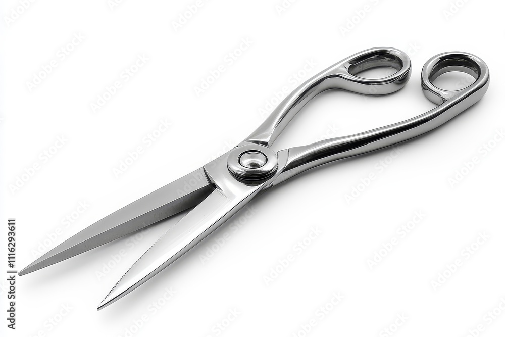 Obraz premium High-Quality Stainless Steel Kitchen Shears: Professional Cooking Utensils
