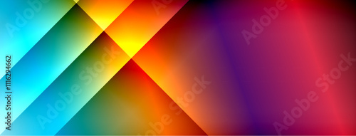 Colorful gradient with lines made of shadow and light. Creative background