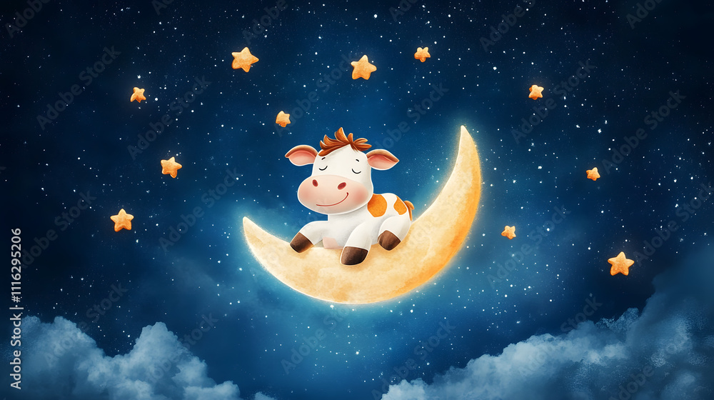 Obraz premium Cow or cow's milk represents healthy food. For teenagers and all ages