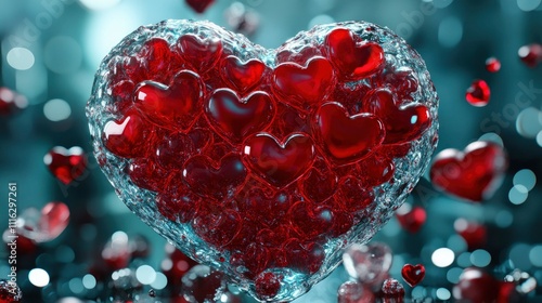 Encased Heart A Symphony of Love in Water