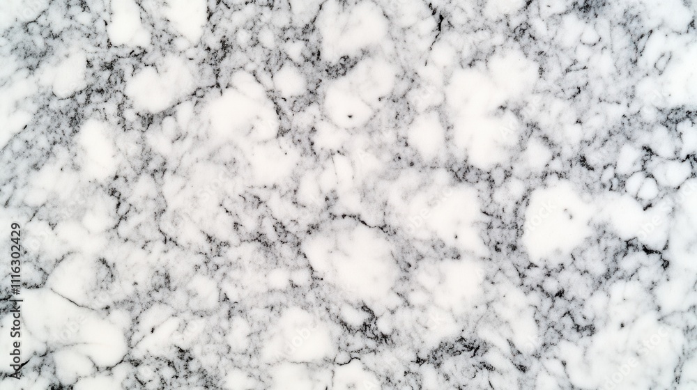 Obraz premium Close-up of white marble texture with gray veining. (1)