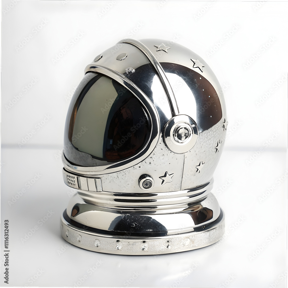 Fototapeta premium space chrome on isolated background