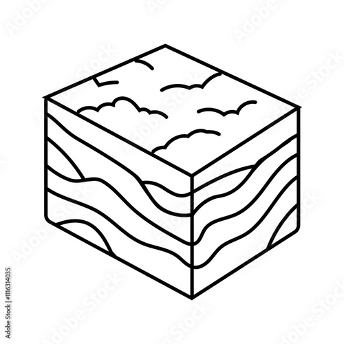 drill core samples line icon vector. drill core samples sign. isolated contour symbol black illustration