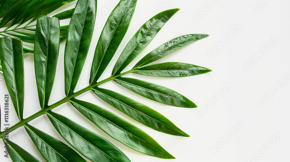 Fototapeta premium leaf isolated on white