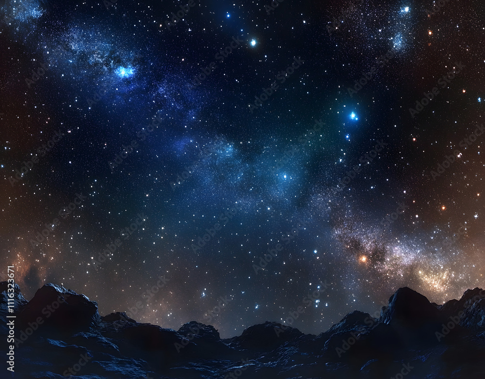 Fototapeta premium deep outer space or starry night sky