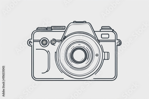 Vintage Film Camera Illustration