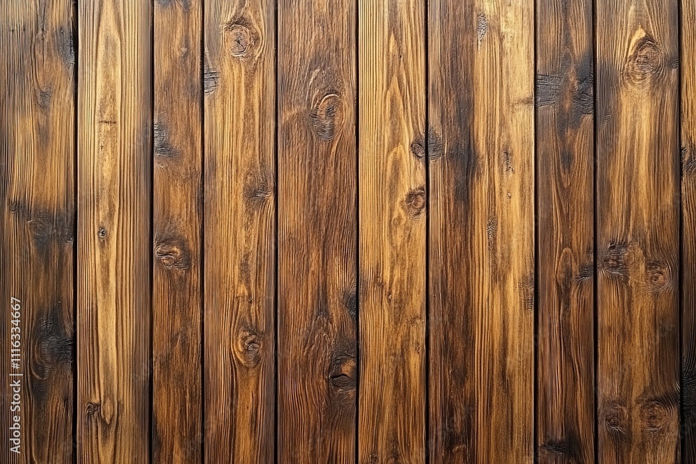 Fototapeta premium Textured Wooden Planks Showing Natural Patterns and Grain for Background Use in Various Design Projects, Suitable for Rustic or Outdoor Themed Concepts