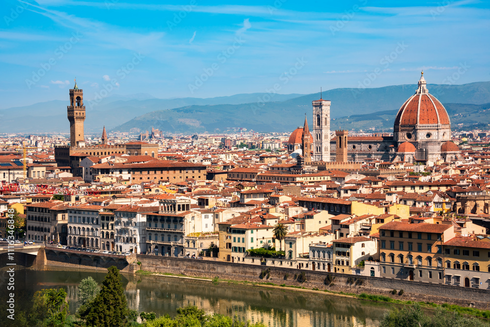 Fototapeta premium Florence city in Italy, panoramic view