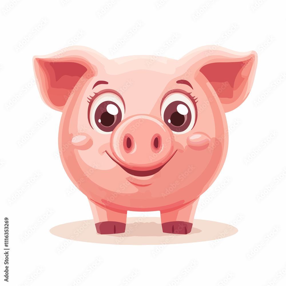Piggy Bank Safety Financial Security Vector Illustration Piggy Bank Safety Financial Security Vector Illustration