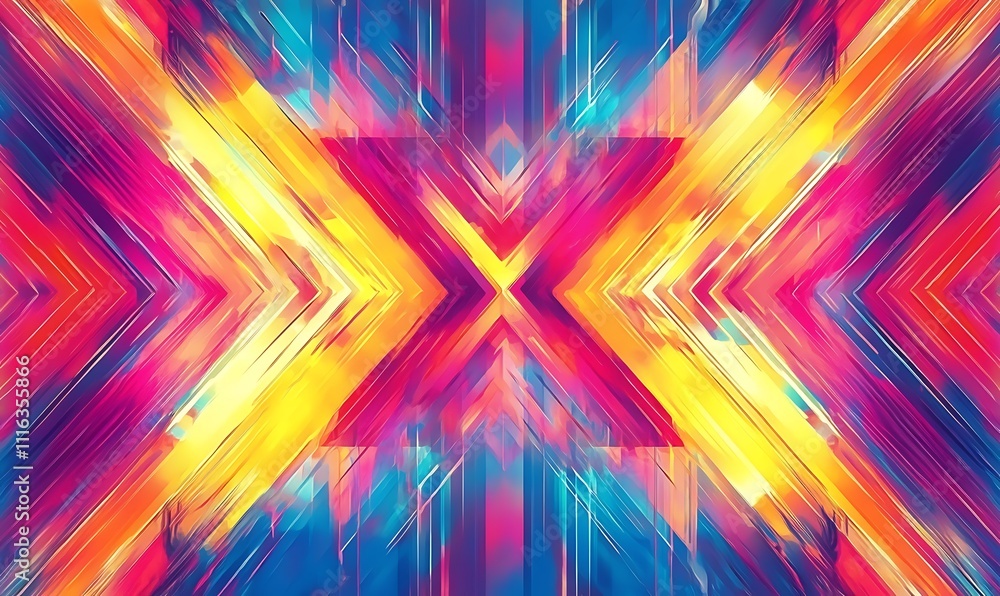 Obraz premium Vibrant and dynamic background. Abstract wavy pattern. 