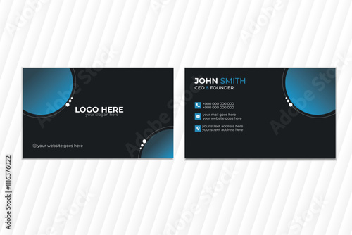 Modern business card template