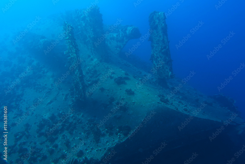 Shipwreck in the Red Sea near Safaga, Egypt