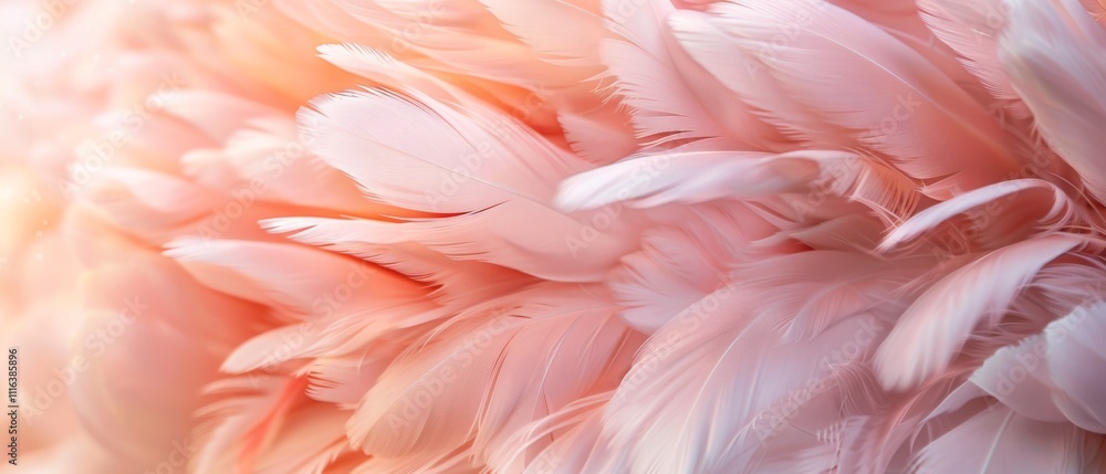 Delicate pink feathers form a soft, fluffy texture, capturing light and shadow to evoke a sense of warmth and gentle beauty. Delicate pink feathers form a soft, fluffy texture, capturing light and shadow to evoke a sense of warmth and gentle beauty.