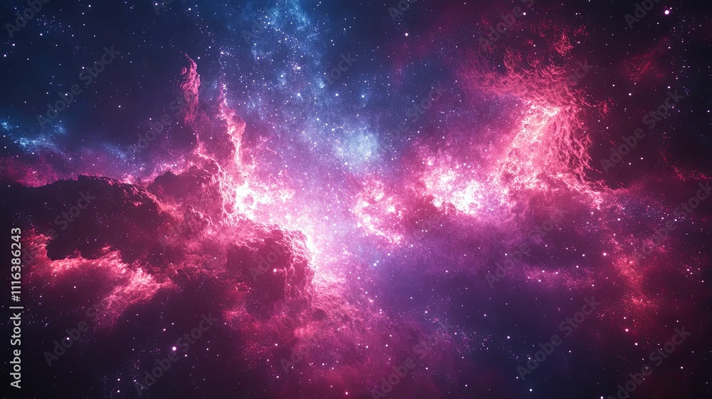 Celestial Nebula Cosmic Cloudscape Stellar Dust And Stars Celestial Nebula Cosmic Cloudscape Stellar Dust And Stars