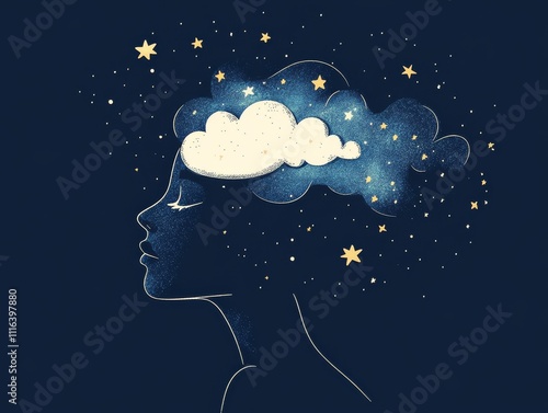 Concept of sleep hygiene. Template for background, banner, card, poster