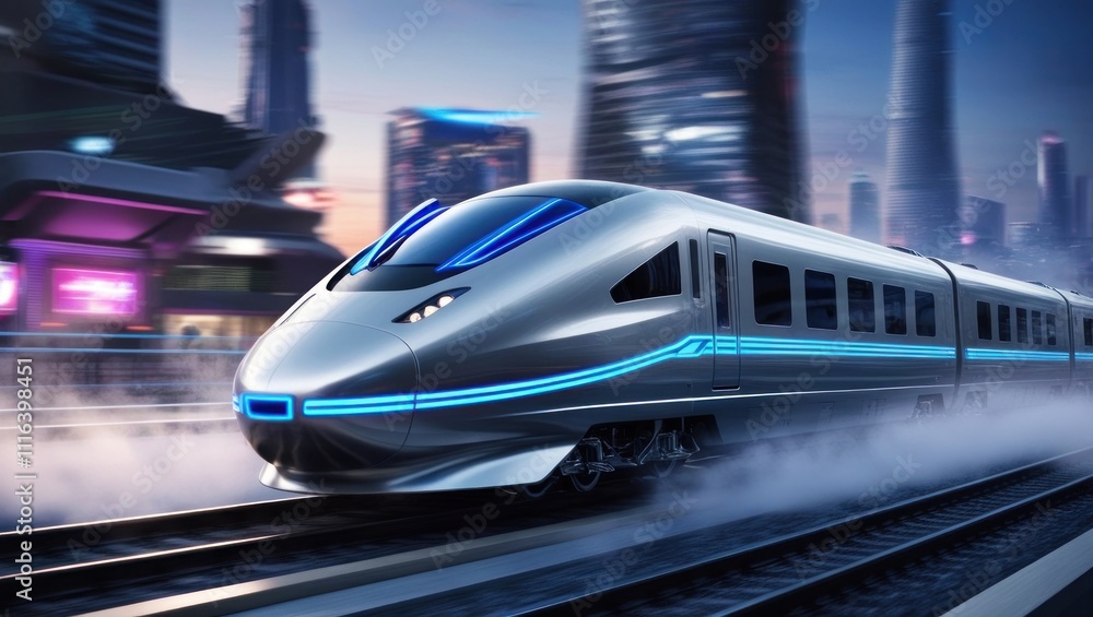 Fototapeta premium Future Train Journey