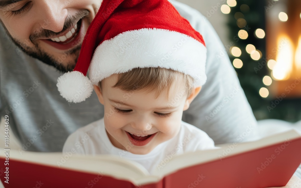 Festive reading time cozy living room family moment winter wonderland heartwarming view bonding experience Festive reading time cozy living room family moment winter wonderland heartwarming view bonding experience